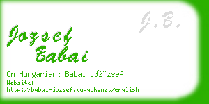 jozsef babai business card